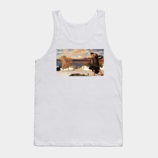 Greek Girls Playing Ball by Frederic Leighton Tank Top